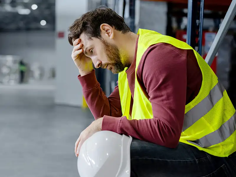 Man on the sofa with hi hand on his chest looking at his laptop Man on the sofa with hi hand on his chest looking at his laptop